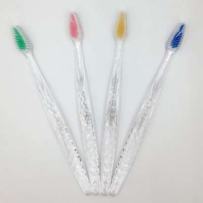 WHOLESALE PS Crystal handle tip nylon teeth brush order from manufacturer Jiangsu direct